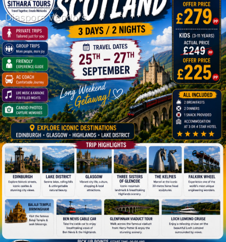 Discover the Magic of Scotland – 3 Days / 2 Nights Tour