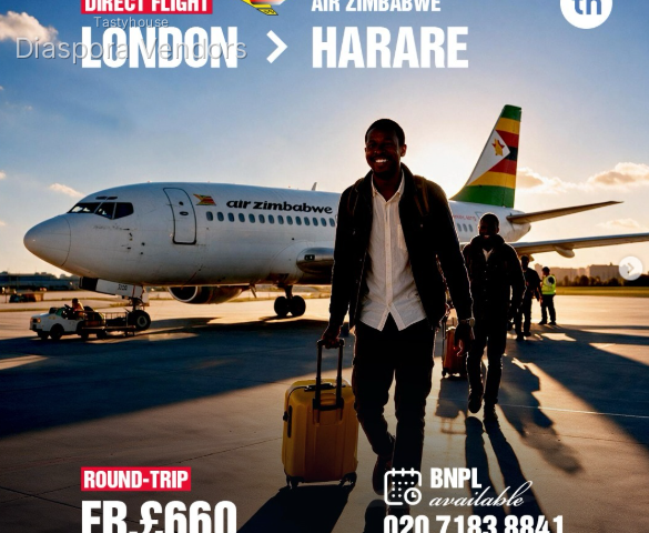 London to Harare Flights