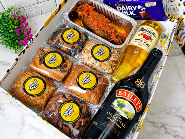 Koko’s gift box with Baileys