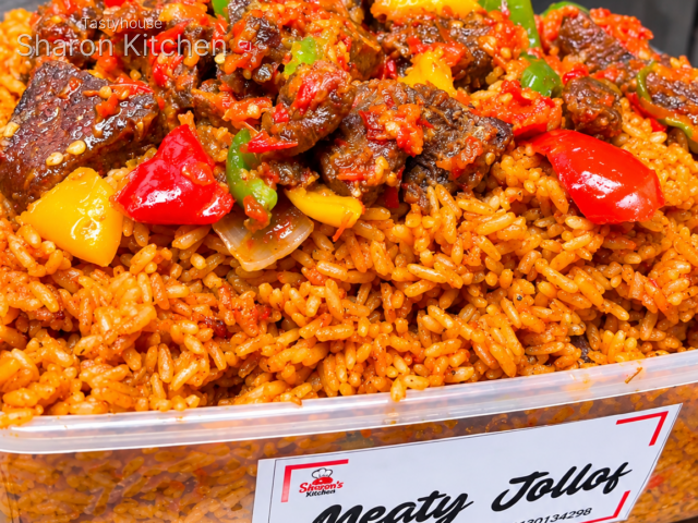 Meaty Jollof Rice