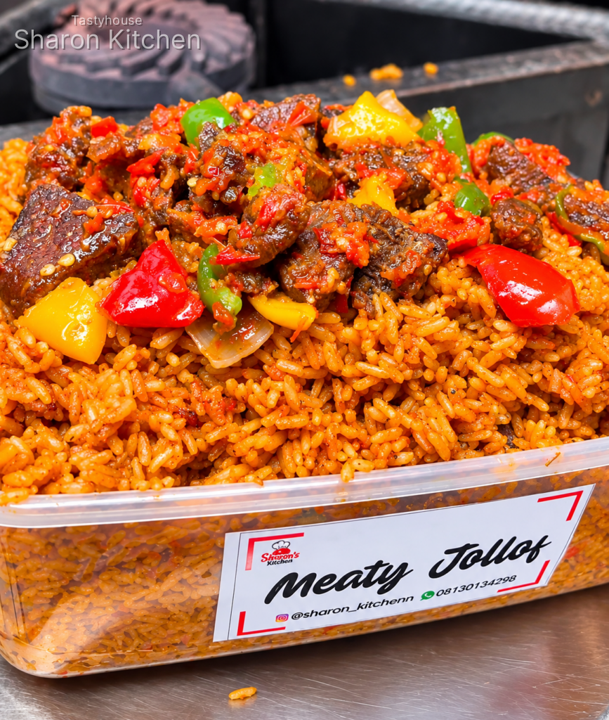 Meaty Jollof Rice