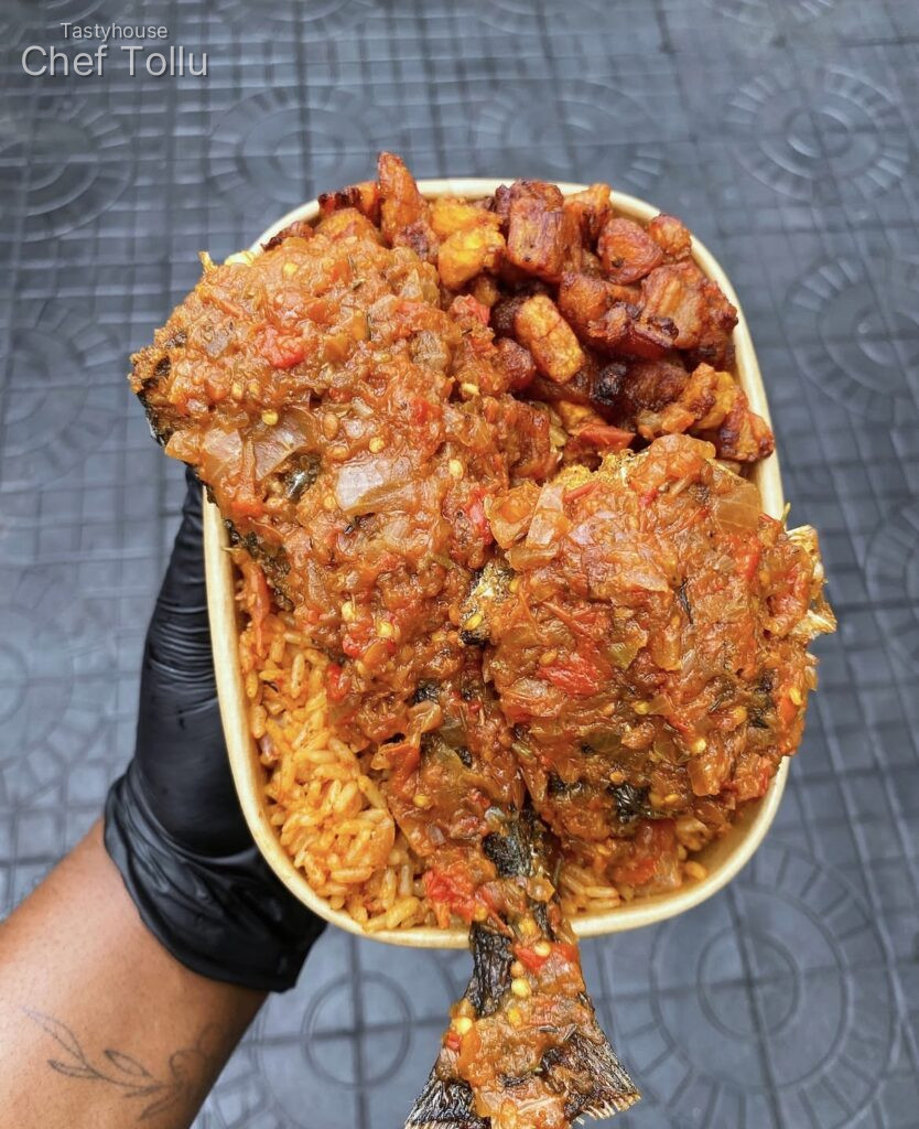 Big Packs Smokey jollof with ANY 2 proteins of your choice