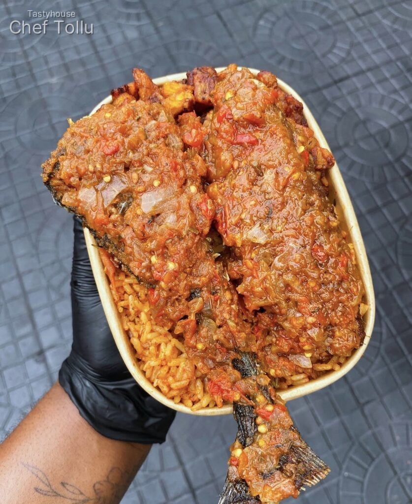 Big Packs Smokey jollof with ANY 2 proteins of your choice
