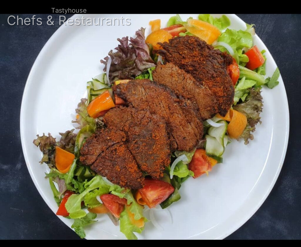 Beef Tenderloin Suya Salad