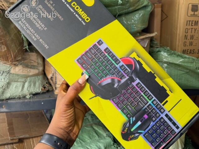 T-WOLF 4in1 ULTIMATE GAMING KIT WITH RGB LIGHT