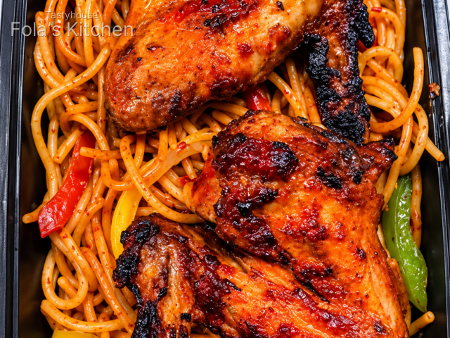 Spaghetti & Chicken Wings