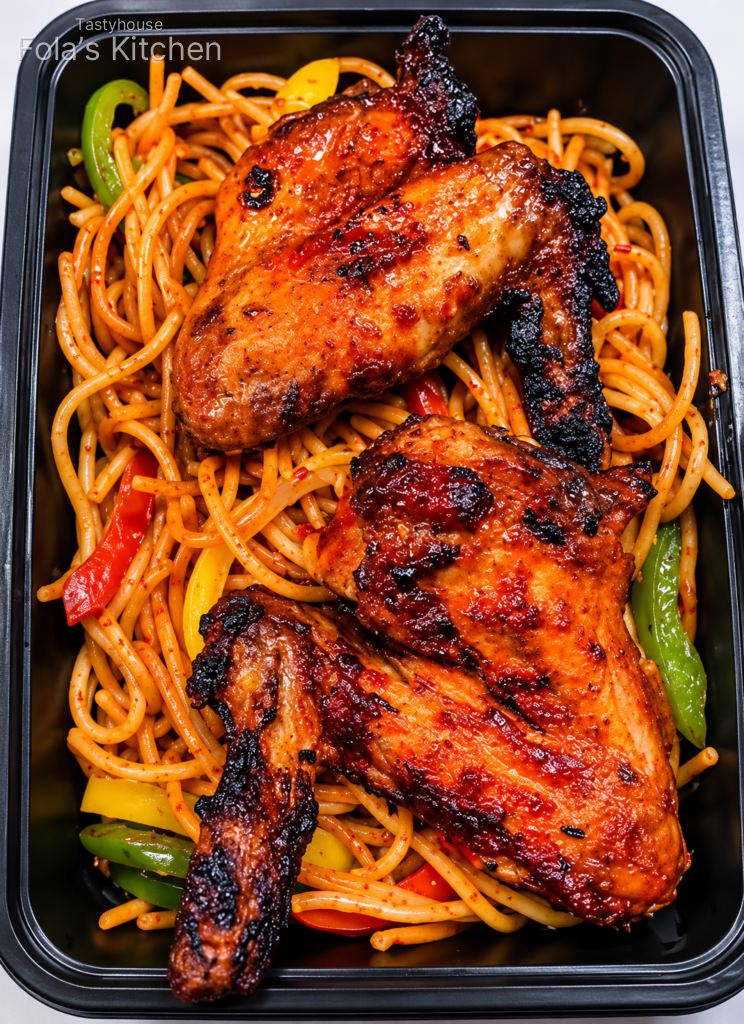 Spaghetti & Chicken Wings