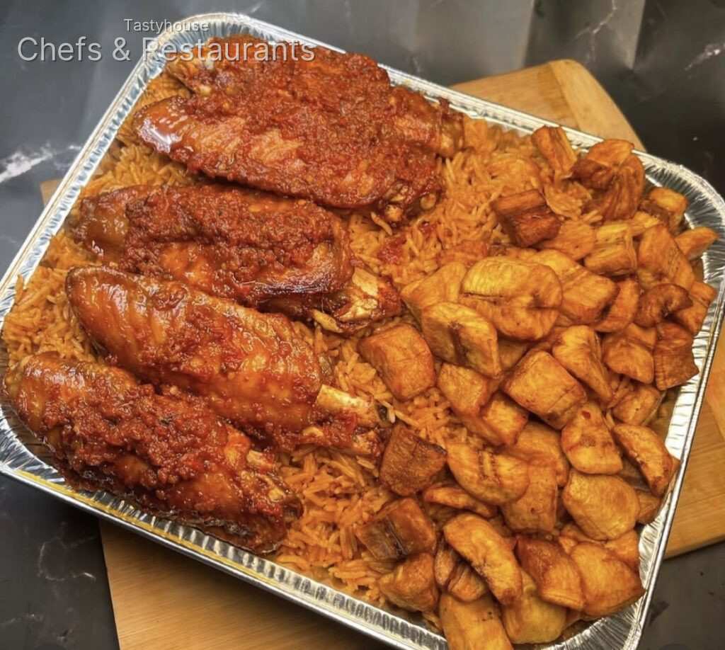 Smokey Jollof & 5pcs Turkey with Plantain