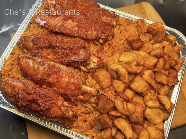 Smokey Jollof & 5pcs Turkey with Plantain